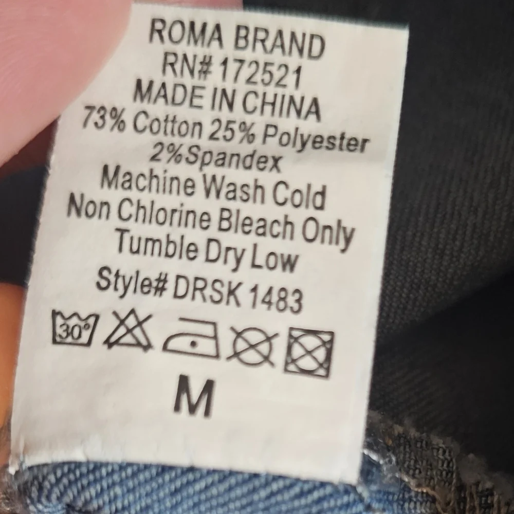 Roma Blue Denim Button-Front Mini Dress - Picture 6 of 7